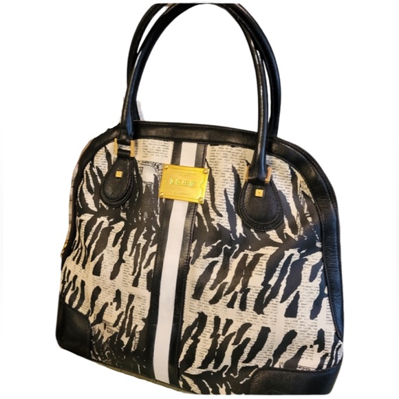 L.A.M.B. Zebra Bucket Handbag - Picture 2 of 15